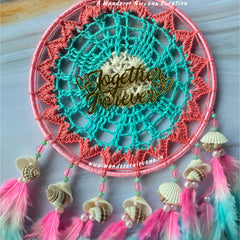 Mint To Be Pink Medium Dreamcatcher
