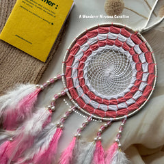 Dreamy Pink White Dreamcatcher