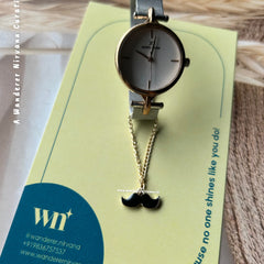 Moustache Watchcharm
