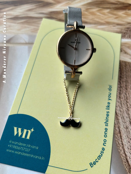 Moustache Watchcharm