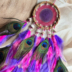 Intricate Weave Morphankh Rani Purple Wreath Ring Dreamcatcher