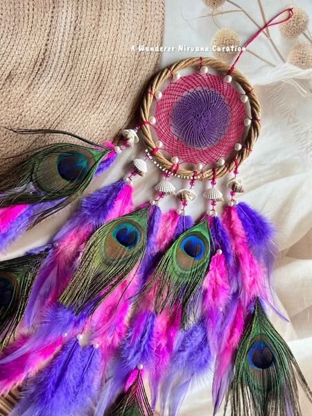 Intricate Weave Morphankh Rani Purple Wreath Ring Dreamcatcher