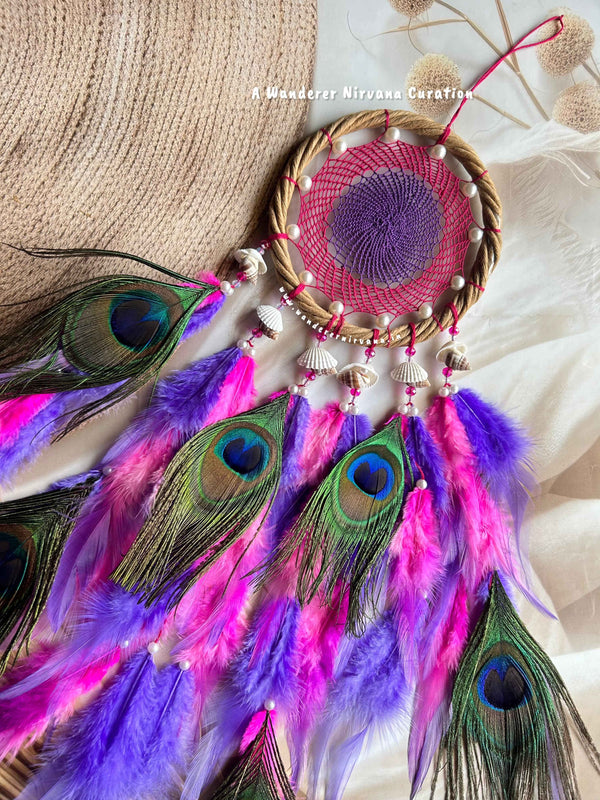 Intricate Weave Morphankh Rani Purple Wreath Ring Dreamcatcher