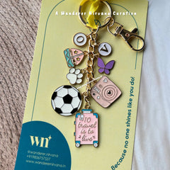 Football Travel Our Journey Keychain
