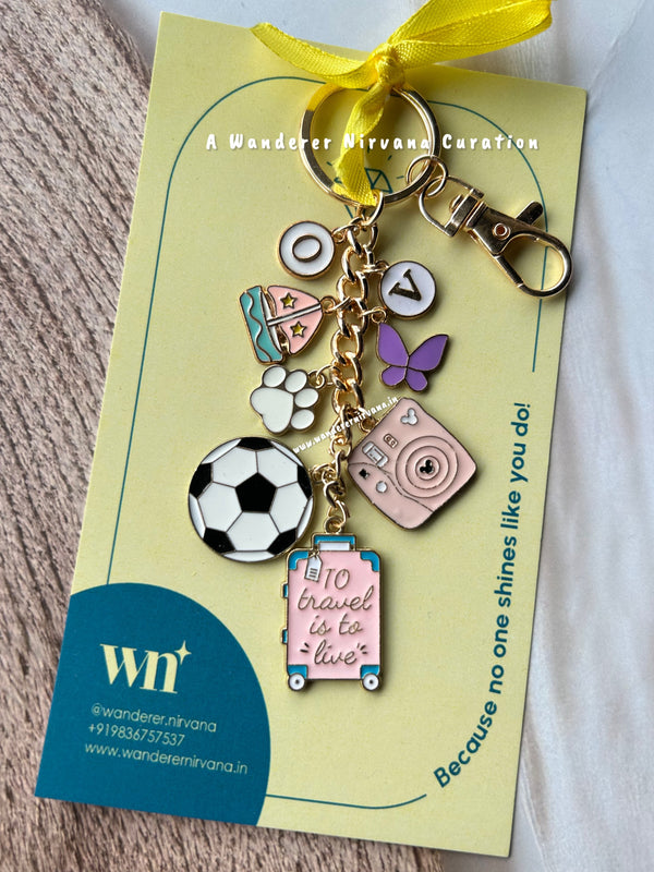 Football Travel Our Journey Keychain