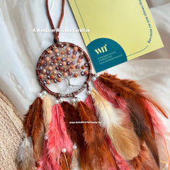 Brown Surreal Tree of Life Dreamcatcher