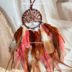 Brown Surreal Tree of Life Dreamcatcher