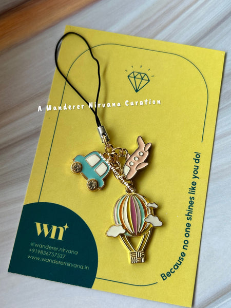 Car Flight Hot Air Balloon Phonecharm