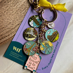 London Paris Newyork Rome Keychain
