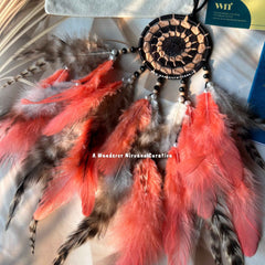 Peach Black Vintage Browns Dreamcatcher