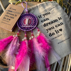 Rosy Guardian Dreamcatcher with Name