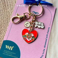 Girl Power Puff Keychain