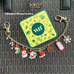 Merry Christmas Boho Bagcharm