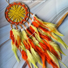 Sooraj Yellow and Orange Dreamcatcher