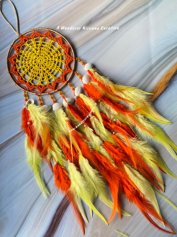 Sooraj Yellow and Orange Dreamcatcher