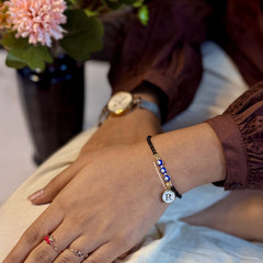 Trinetra Nazariya Bracelet with Initial
