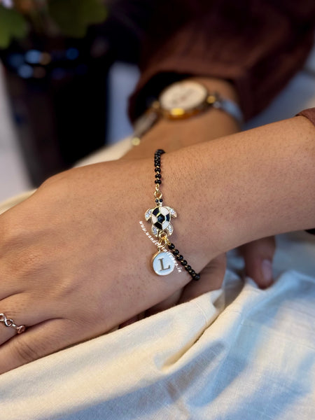 Turtle Nazariya Bracelet with Initial