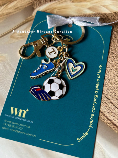 Football Core Love Keychain