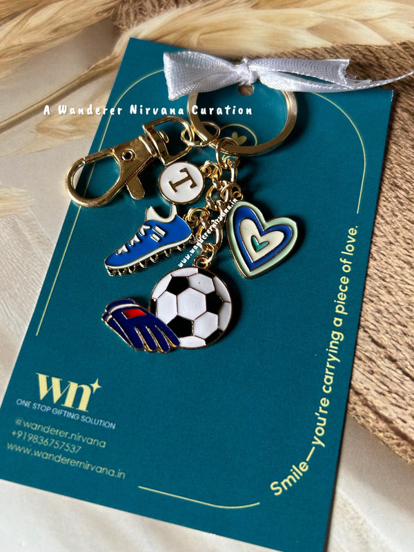 Football Core Love Keychain