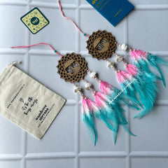 Shubh Labh Pink and Mint Tyohar