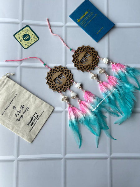 Shubh Labh Pink and Mint Tyohar