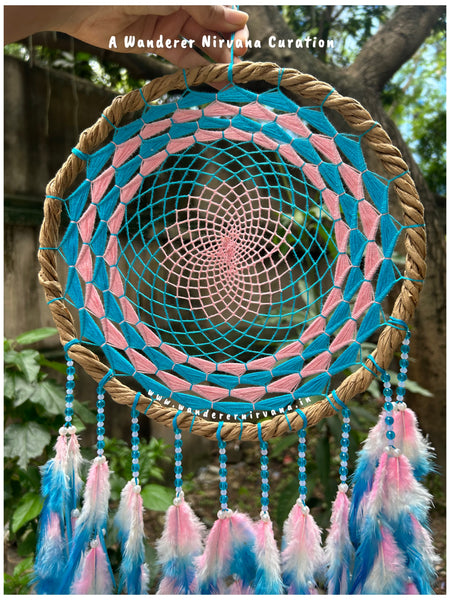 BluePink Wreath Dreamcatcher