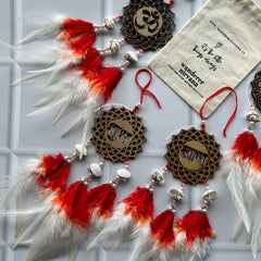 Shubh Labh Ohm Swastik Red-White Jalsa