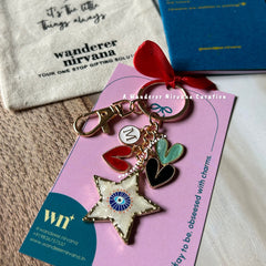 Heart Obsessed Evileye Keychain