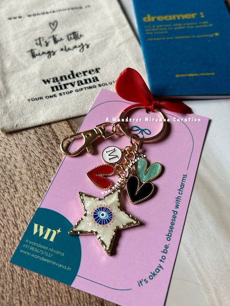 Heart Obsessed Evileye Keychain