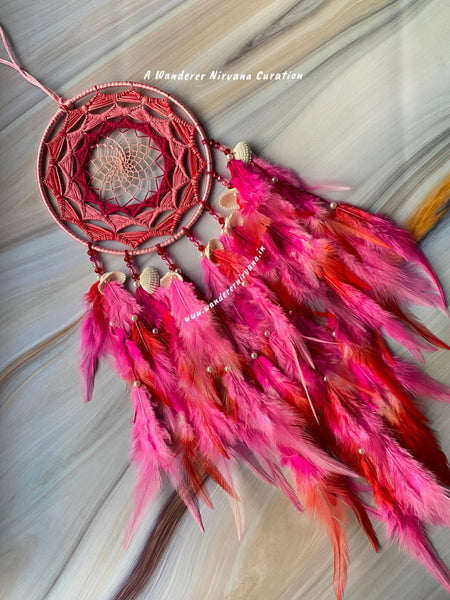 Love you Berry Much Red and Pink Dreamcatcher