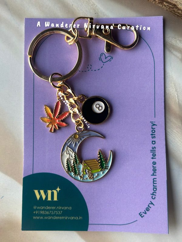 Mountains Snooker Keychain