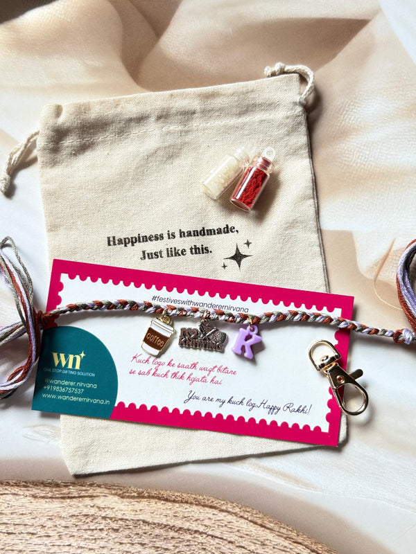 Knitting Charm Rakhi Keychain