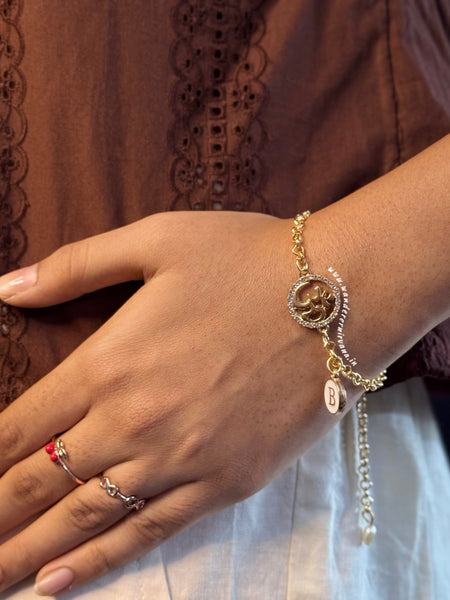 Ohm Bracelet with Initial