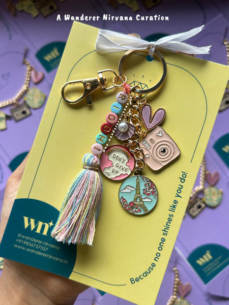 Paris Personalised Keychain Bagcharm