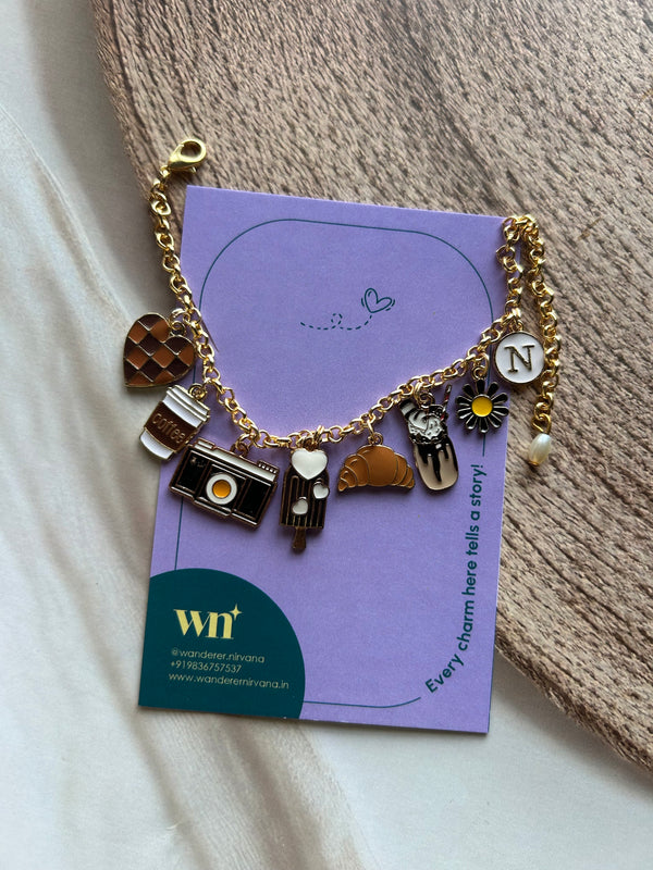 Aesthetic Brown Pearl Bracelet