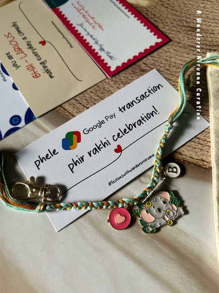 Elephant Charm Rakhi Bagcharm