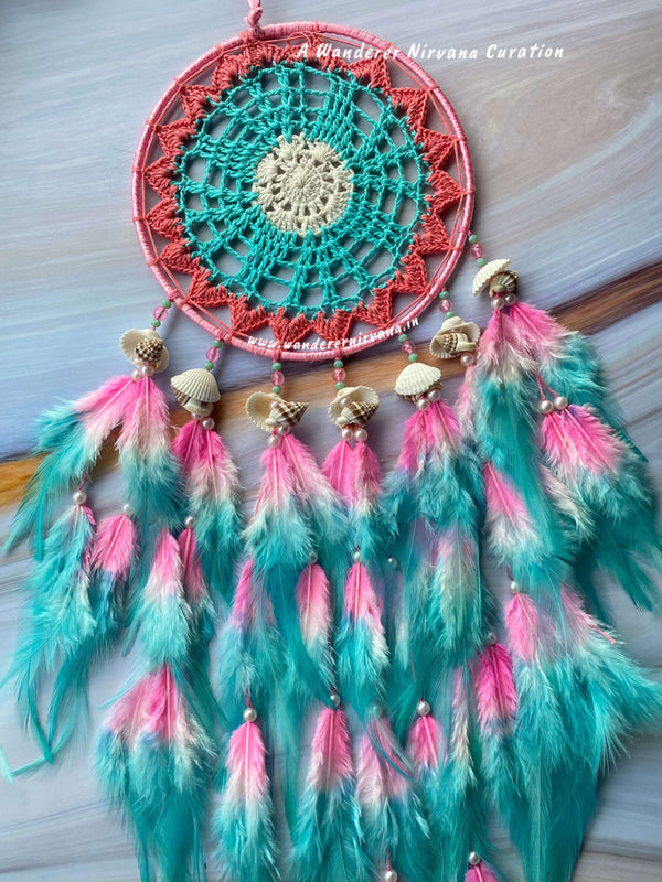 Mint To Be Pink Medium Dreamcatcher
