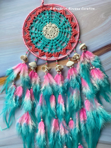 Mint To Be Pink Medium Dreamcatcher