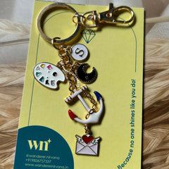 Susanah Artist Anchor Moon Keychain