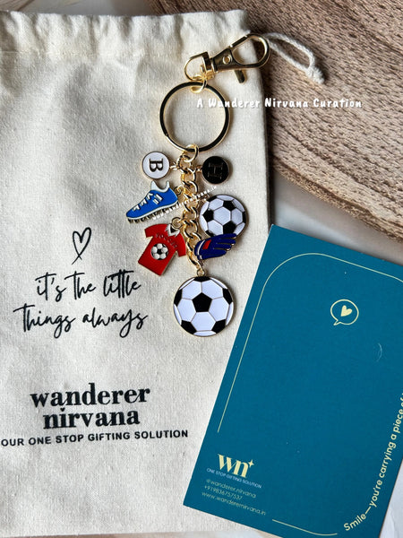 Footballer Spikes Goal Keychain