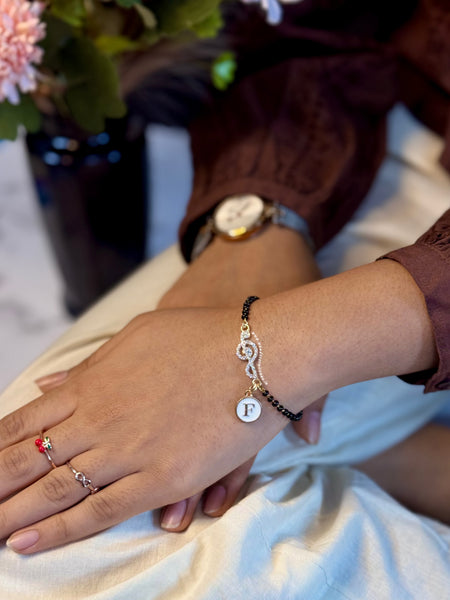 Sangeet Nazariya Bracelet with Initial