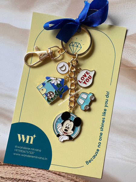 Mickey Minnie Home Keychain Set of 2