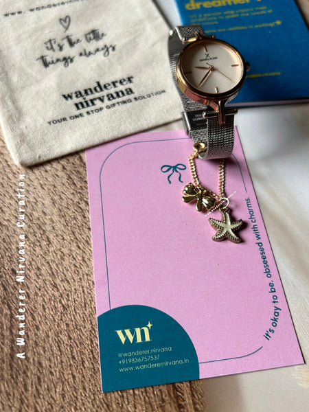 Bow Starfish Watchcharm
