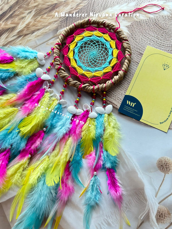 Bloom Garden Wreath Shells Dreamcatcher