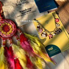 Red Yellow Coffee Home Dog Moon Dreamcatcher Bracelet Combo