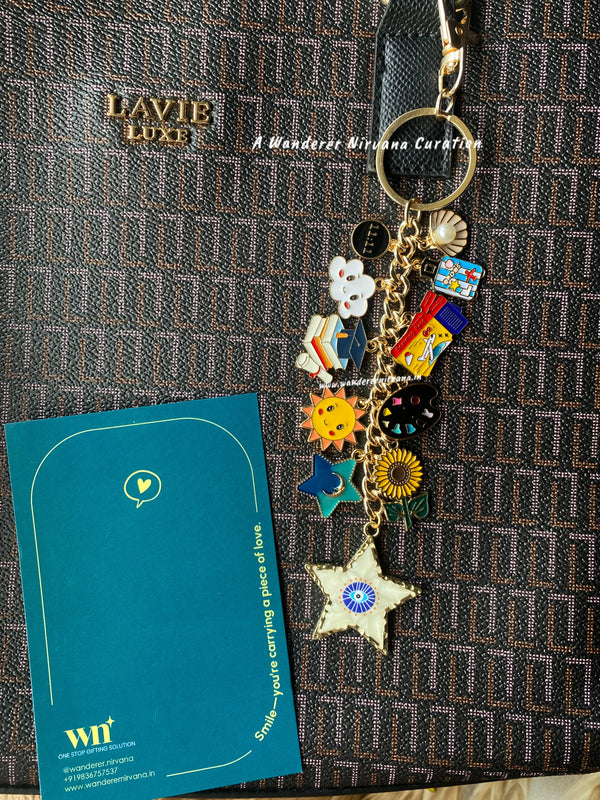 Graduation Travel Universe Evil Eye Bagcharm