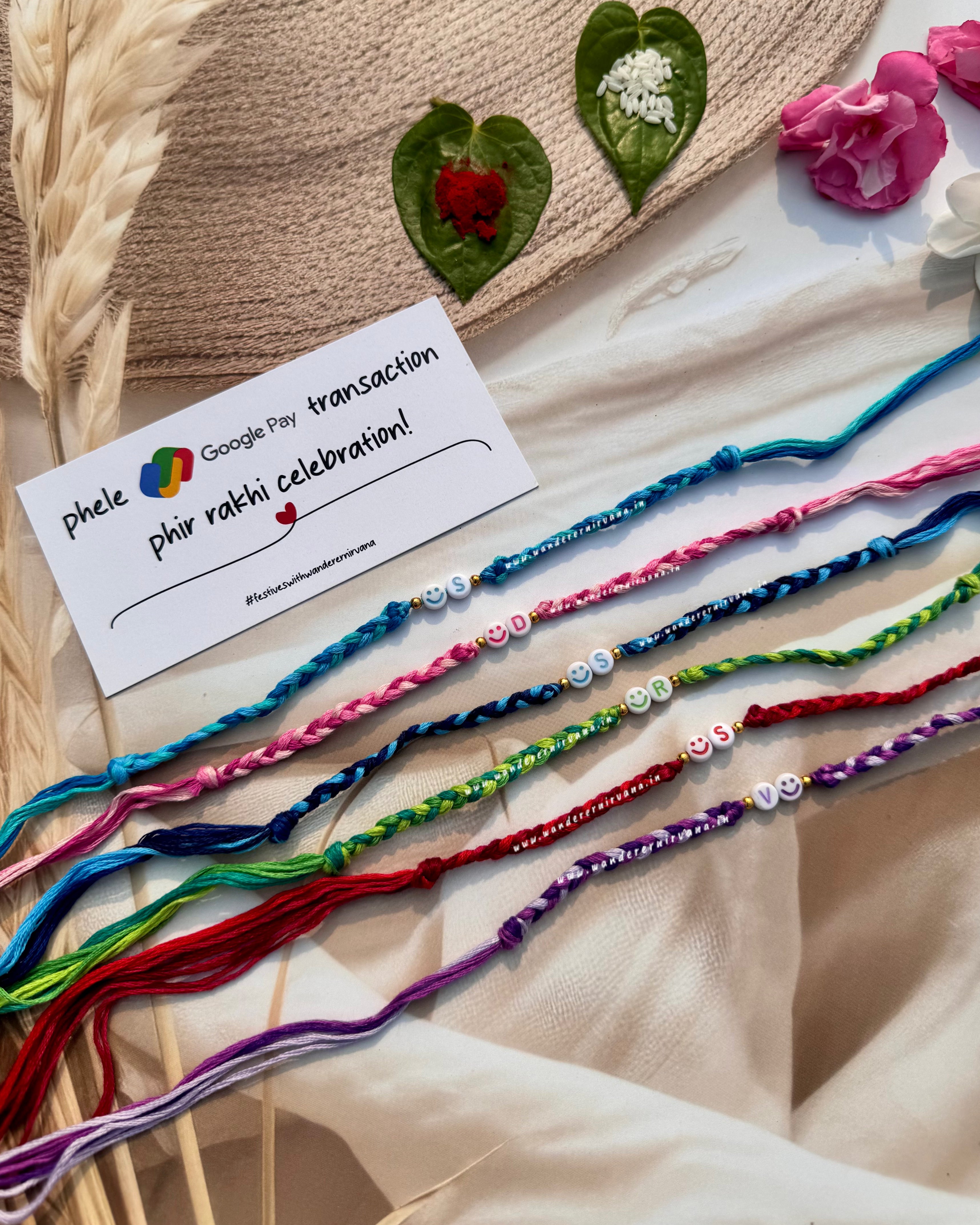 Alphabet Smiley Rakhi – Wanderer Nirvana