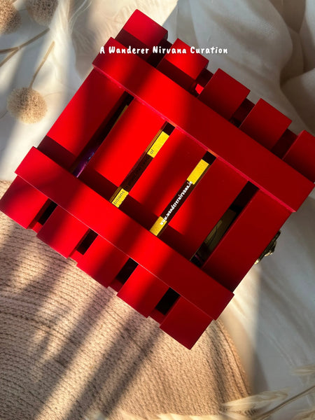 Purple Dreamcatcher Bagcharm Flower Hamper Box