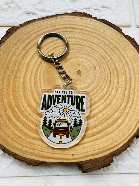 Say Yes To Adventure Keychain