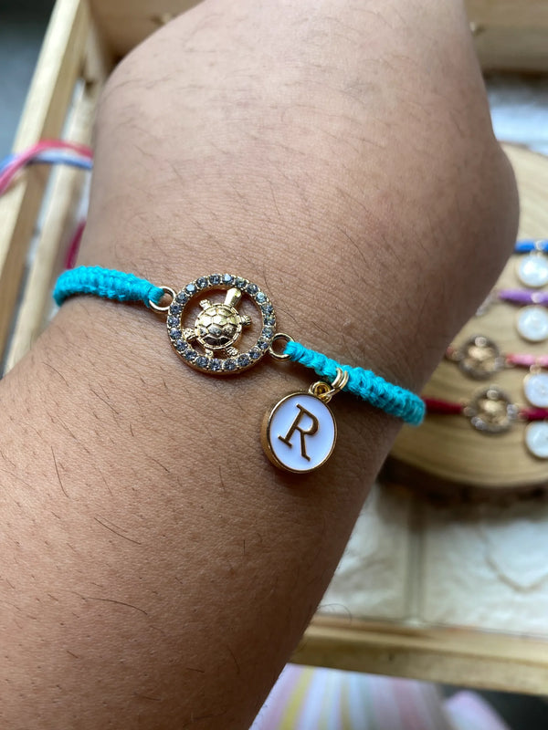 Tortoise with  Alphabet Rakhi